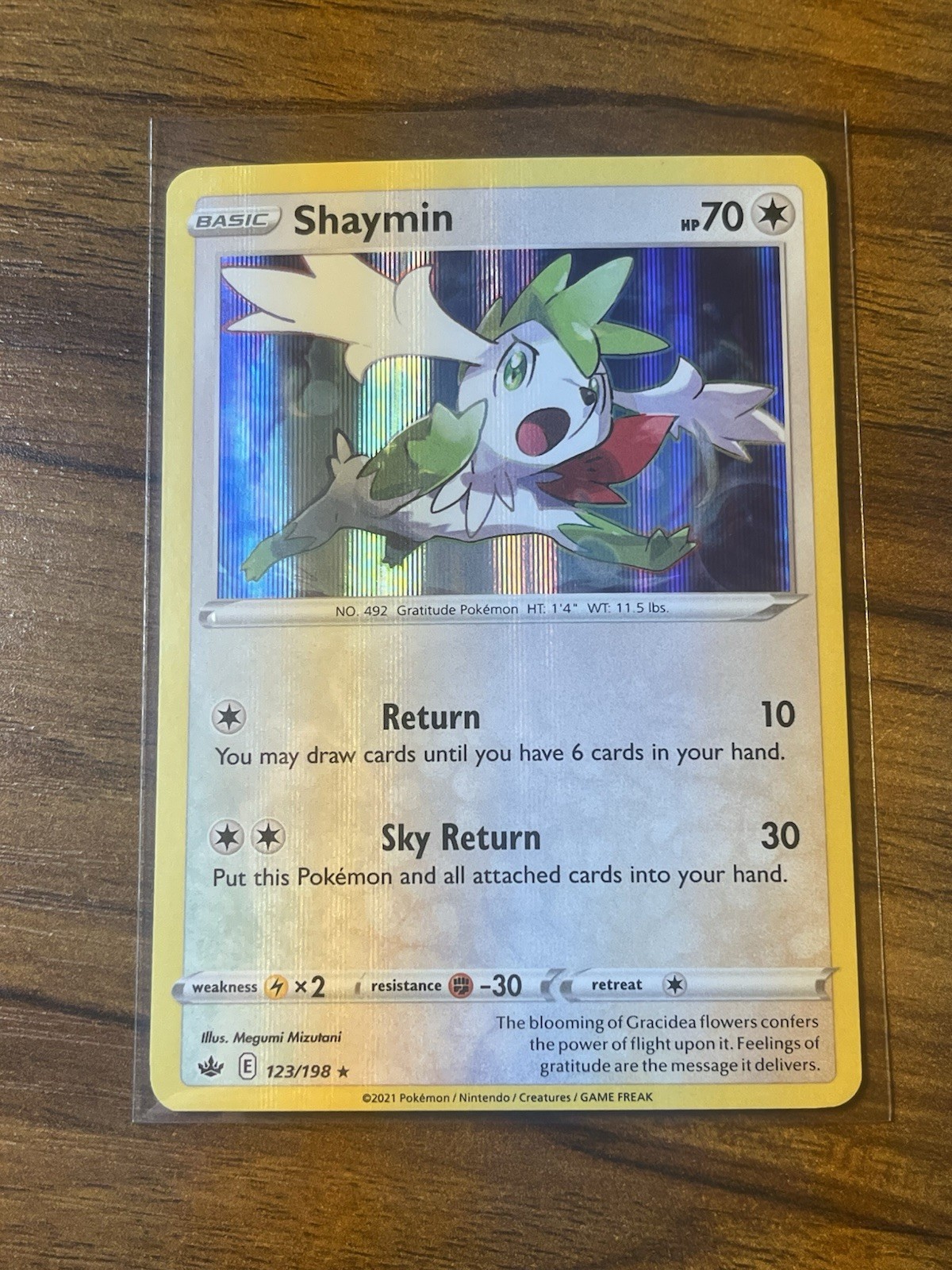 Shaymin 123/198 Swsh06: Sword & Shield - Chilling Reign Holo