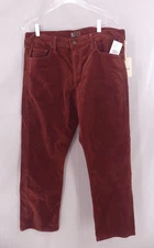 Mother 33 Pants Mid Rise Rider Ankle Stretch Corduroy Rum Raisin Hopscotch NWT