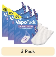 Vicks VapoPads Calming Menthol & Lavender, 12ct, 3pk
