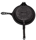 Griswold waffle iron # 8 cast iron  885 B restored seasoned Grannycore low base