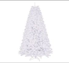 6ft White Artificial Christmas Tree Premium Bushy Xmas Tree Metal Stand