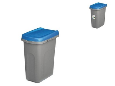 Stefanplast Pattumiera Mit Deckel 15 Liter Hellblau