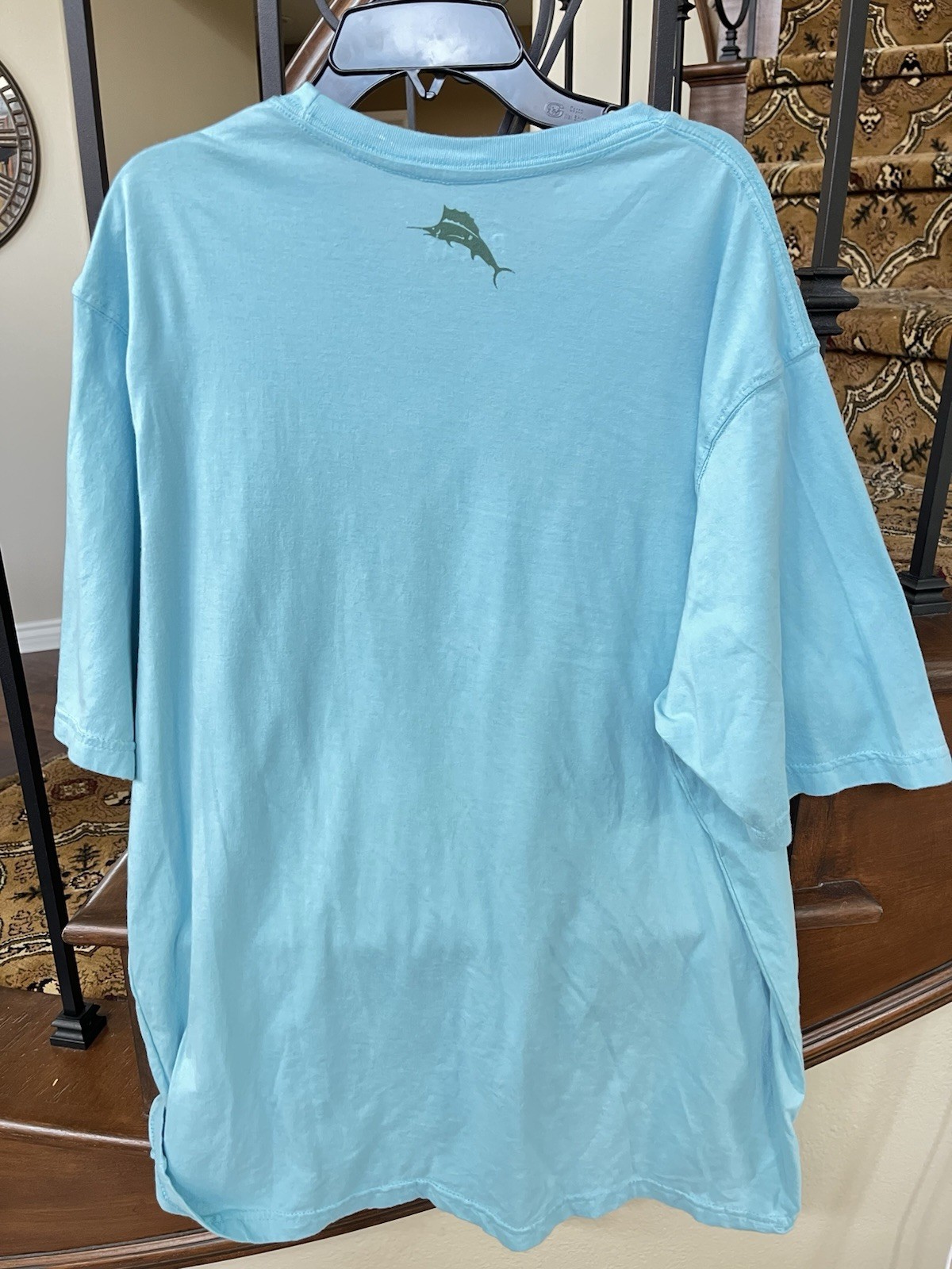 T shirt manica corta TOMMY BAHAMA blu cielo FILA CON IL FLUSSO. Tg. 2XL