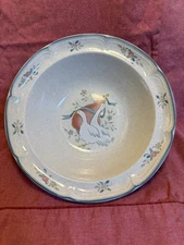 International Tableworks Japan Marmalade Geese Ceramic Serving Vegetable Bowl 9"