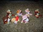 Vintage 1985 Cabbage Patch Kids LOT OF 7 Koosa Cat Dog Pet PVC Mini Figurines