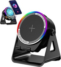 Bluetooth Speaker, 4-in-1 Wireless Induction Speaker RGB Light Stand Multi-Fun