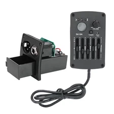 Acoustic Guitar 5-Band EQ Equalizer with Pickup Tuner, for Acoustic Guitar, U...