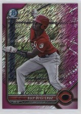 2022 Bowman Chrome Prospects Fuchsia Shimmer Refractor /199 Elly De La Cruz 3hd