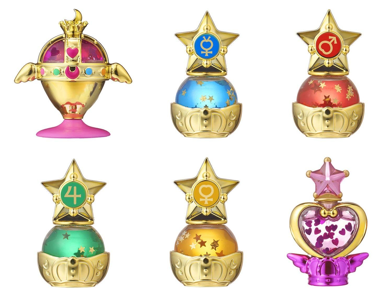 Pretty Guardian Sailor Moon Prism Power Dome Todos los 6 Tipos Set Gacha Gacha_