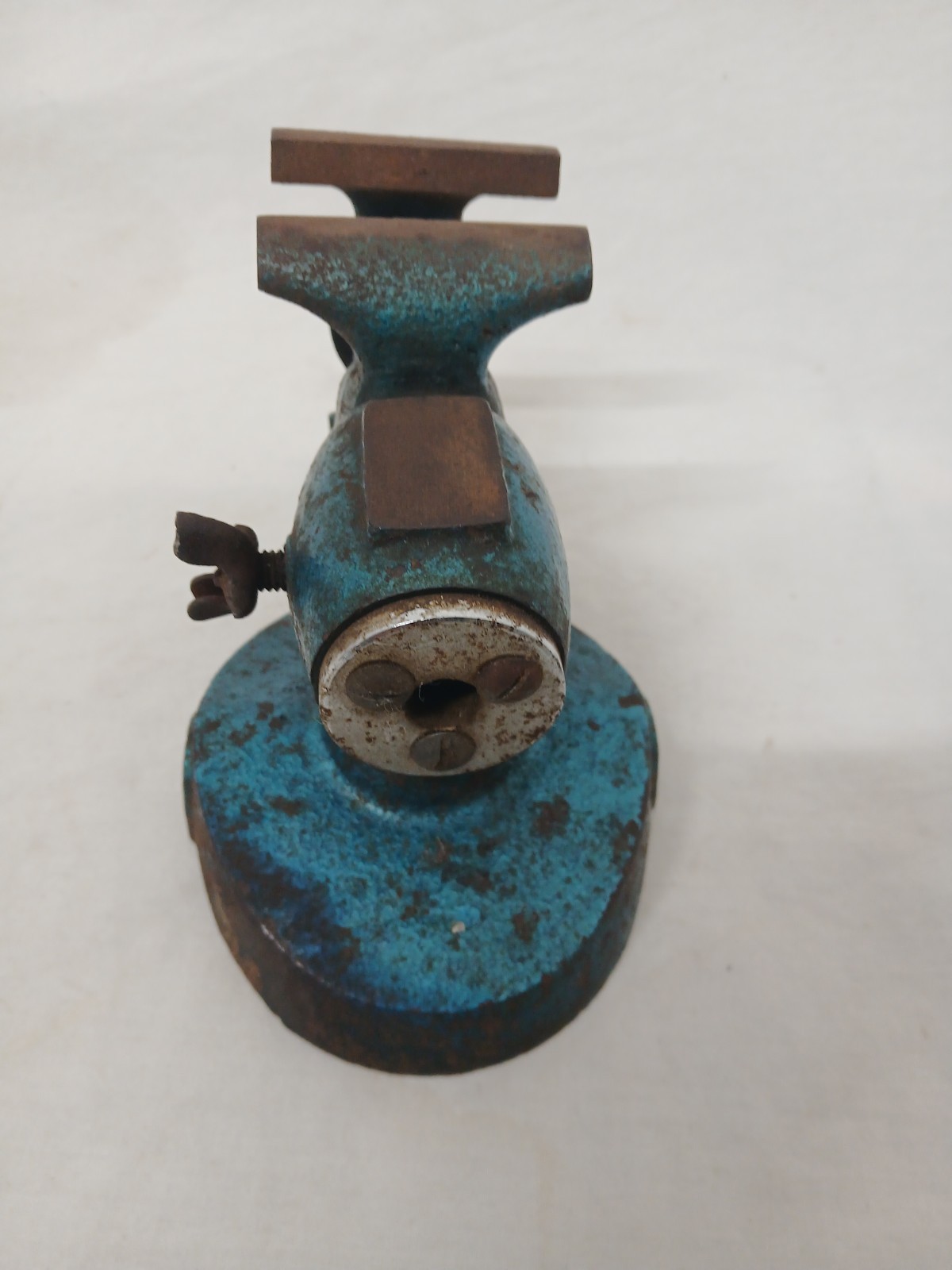 Vintage 1950 Small Gunsmith Swivel Vice Anvil Combo Watchmaker Jewlery Tool Rare