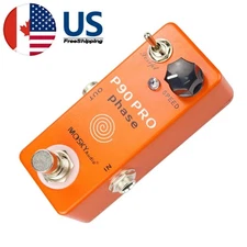 Mosky P90 PRO Guitar or  Bass Effect Pedal Script Speed Footswitch Knob PHASE-90