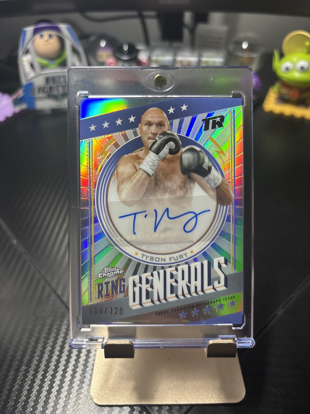 2024 Topps Chrome Boxing Tyson Fury Ring Generals AUTO /120