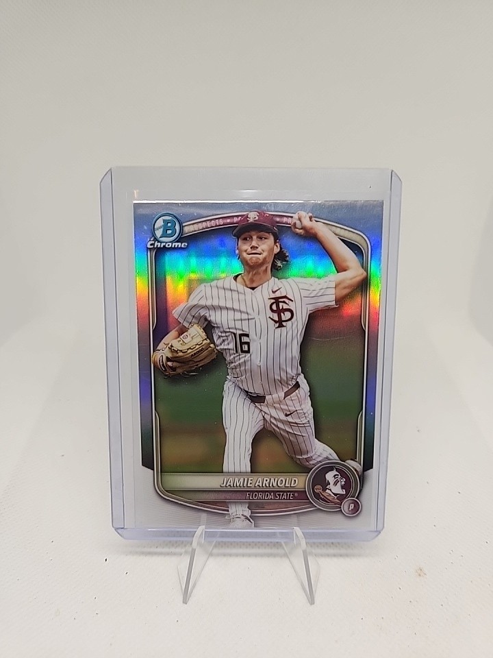 2025 Bowman Draft Chrome Jamie Arnold #BDC-30 - College Variation Refractor SSP