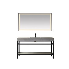 Miseno MV702560 Funes 60" - Matte Black / Gray