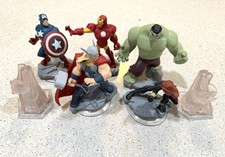Disney Infinity 2.0 Marvel Avengers Figure Lot Captain America Iron Man Lot Of 7