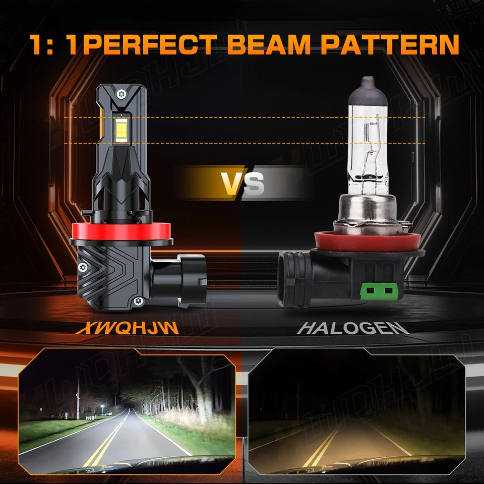 For Buick Allure 2005-2010 4PC LED Headlight Bulbs High&Low Beam Combo Kit 6000K - Изображение 2 из 4