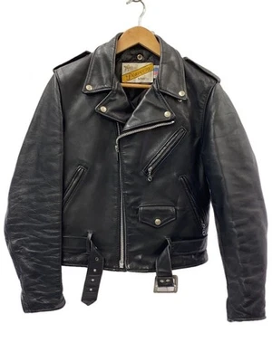 Schott Double Riders Chaqueta 36 Cuero Negro 4030 - Imagen 1 de 4