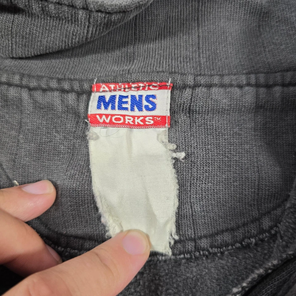 复古切诺基幸存者运动衫男式 XL 灰色 25 美分拉链 1996 NC 90 年代骑手 — 第 3/4 张图片