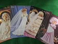 Lot of 4 Paradise Crochet Costumes, Wedding Dresses, Leaflets, #32,53,58,67,