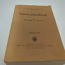 History Handbook Paperback By McNeill 1957 Novel Book Vtg