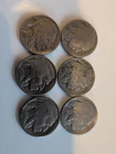 6 Dated BUFFALO NICKELS