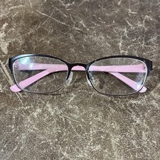 Juicy Couture Eyeglasses Women Brown Pink Full Rim FRAME ONLY / SEE PICS