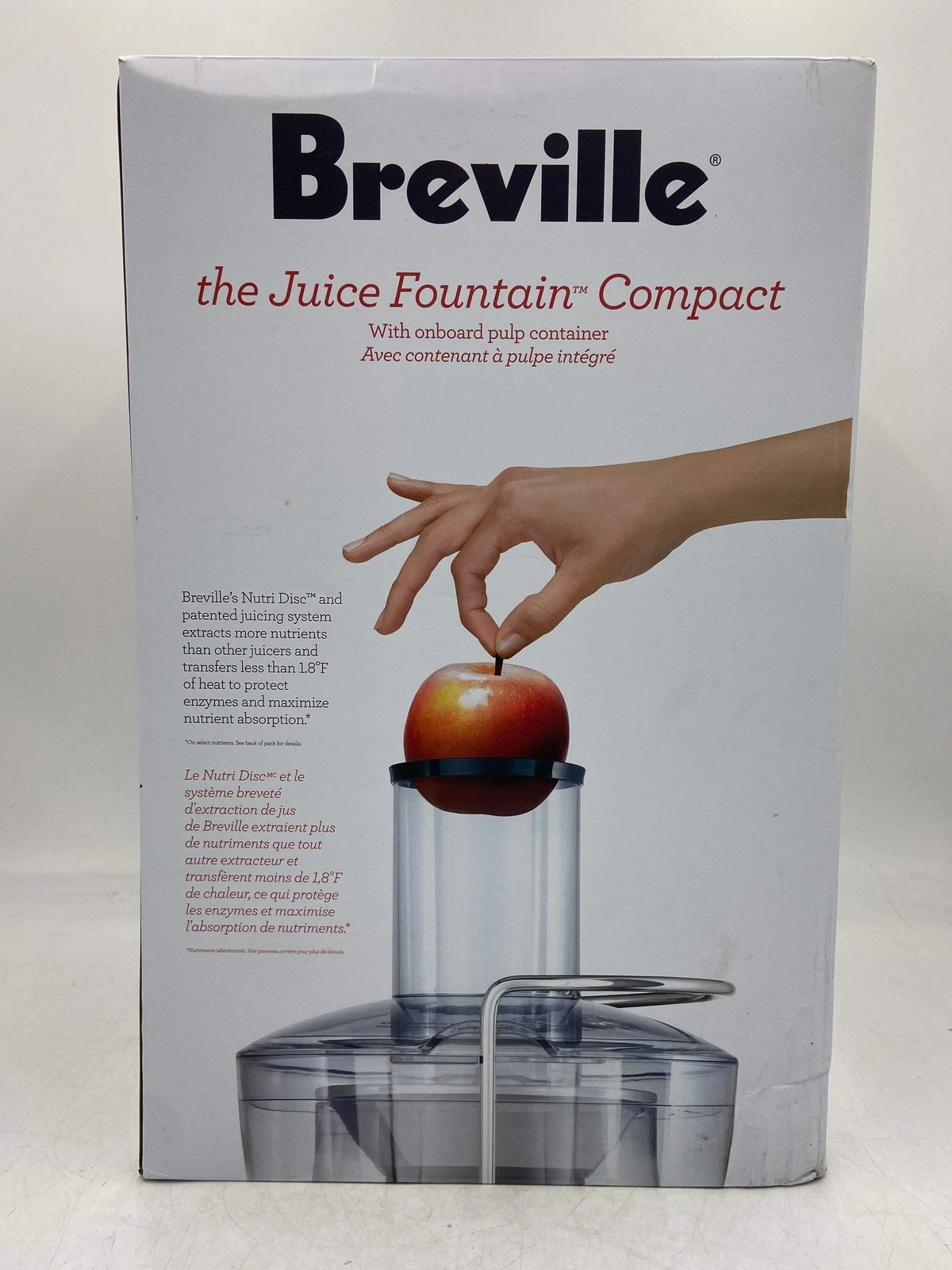 New Breville The Juice Fountain Compact Juicer BJE200XL