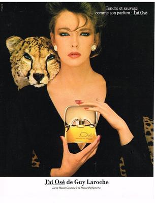 ADVERTISEMENT 1983 J'AI OSE perfume by GUY LAROCHE