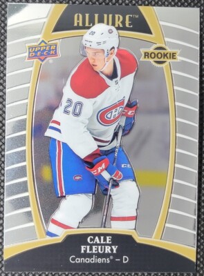 2019-20 Upper Deck Allure Rookie Cale Fleury #95 Montreal Canadiens