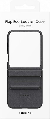 Samsung Galaxy Flip5 Flap Eco-Leather Case Black