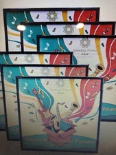 ONE  Black PVC Vinyl Record Album Frame Display Music NEW