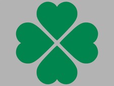 CLOVER Shamrock St Patricks Day Irish Lucky Leaf Celtic Car Sticker Vinyl Decal