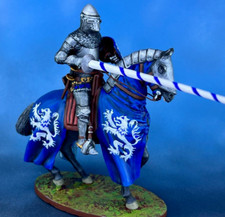 French Equestrian Knight Miniature - 3D Printed Rider Toy for Tabletop Fun 60  