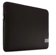 Reflect 15.6 Inch Laptop Sleeve Pouch Protective Case with Zipper - Black