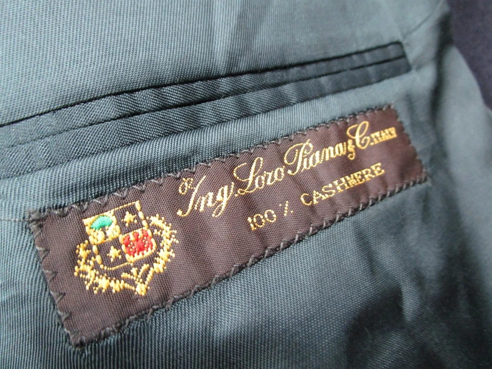 Chaqueta Barneys New York Loro Piana Para Hombres 42 Larga Azul Stuartwood Cachemira Blazer Foto 3 de 4