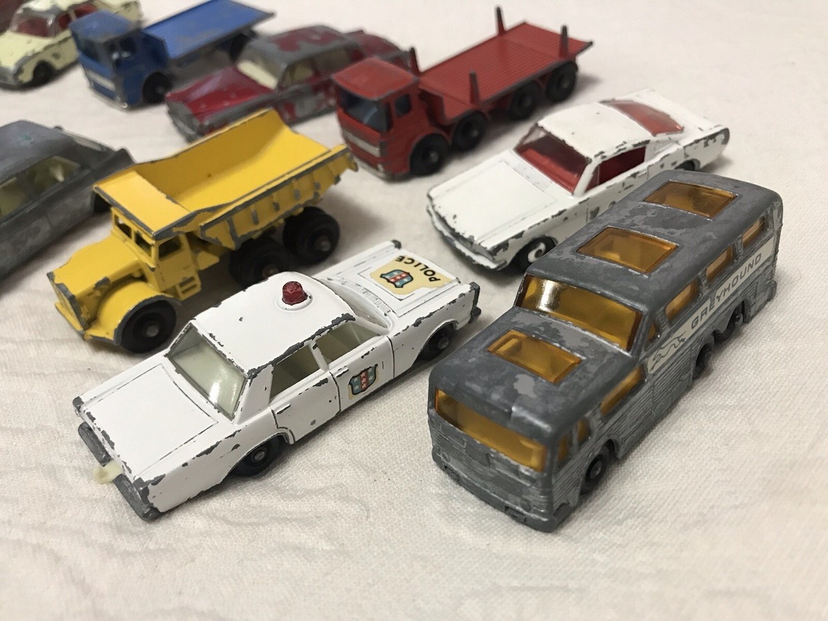 VINTAGE, MATCHBOX LESNEY Lot of 17 Cars & Trucks-fc | eBay
