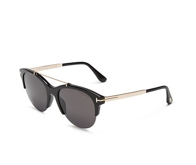 Tom Ford Adrenne Sunglasses FT0517 01A Black Frame Smoke  display picture 3