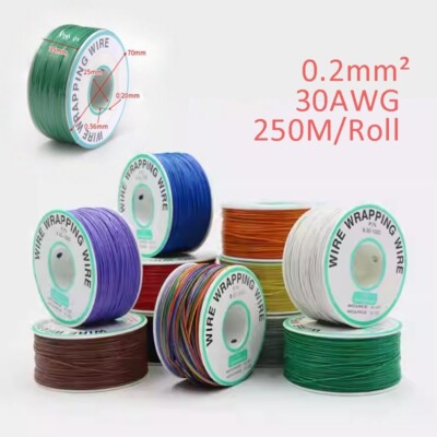 30AWG Wrapping Hook-up Single Core Tinned Copper Wire/OK Wire/PCB Jumper 250M