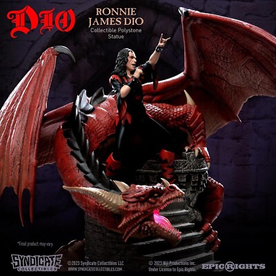 Ronnie James Dio Premium Polystone Statue Sculpture 1/10th Scale