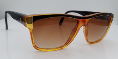 Vintage Liz Claiborne 652 Black Brown Oval Sunglasses Frames  display picture 1