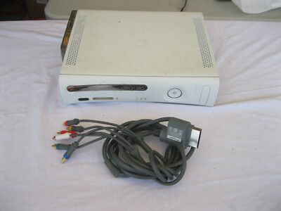 Microsoft Xbox 360 Console with Cable--UNTESTED--AS IS--NO POWER SUPPLY