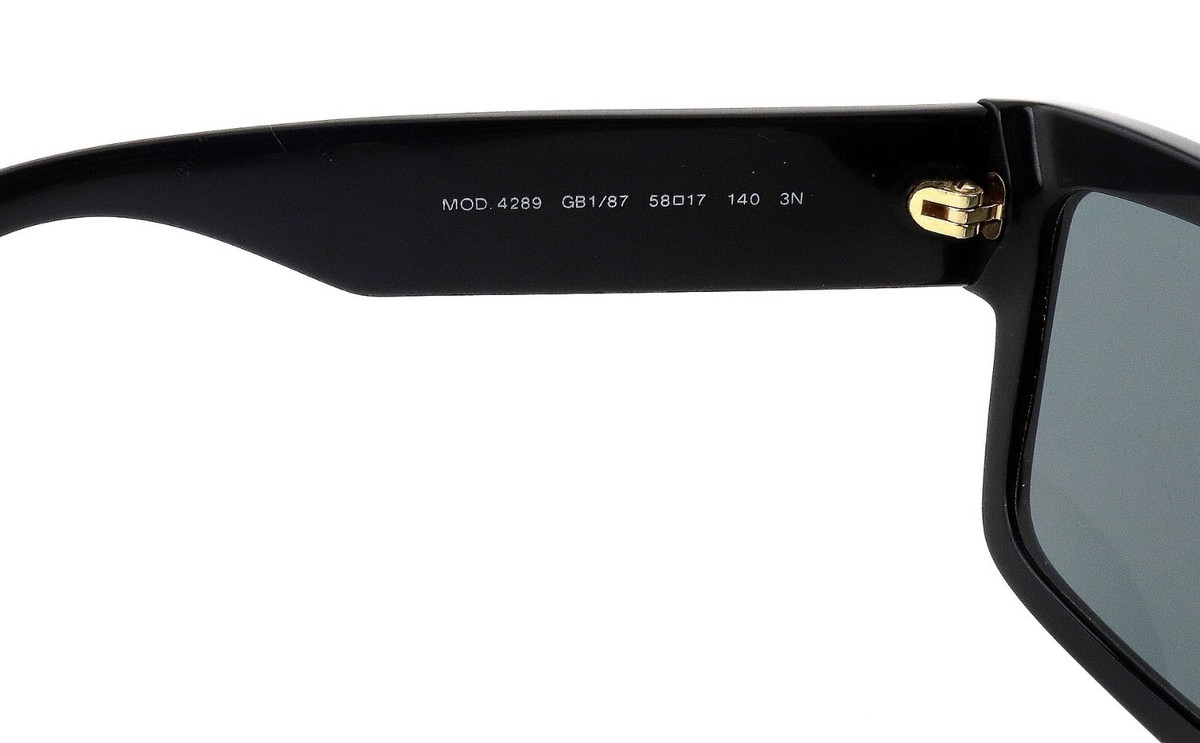 VERSACE VE 4289 GB1/87 58mm Black Gold Medusa Oversized