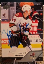 AUTOGRAPHED 2022-23 Upper Deck AHL SIGNED #42 Laurent Dauphin AUTO COYOTES