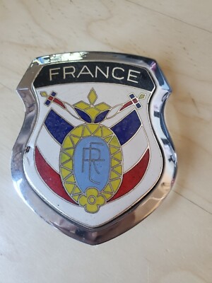 VINTAGE FRANCE PAKO RHENEN AUTO CAR GRILL BADGE EMBLEM *READ*
