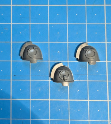 UM Primaris Upgrades Bits Gravis Shoulder Pad x3 Ultramarines Space Marines Bitz