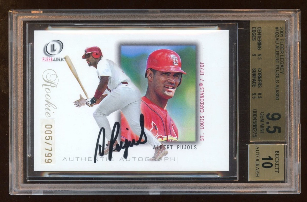 Fleer Albert Pujols Baseball Original Autographed Sports Trading