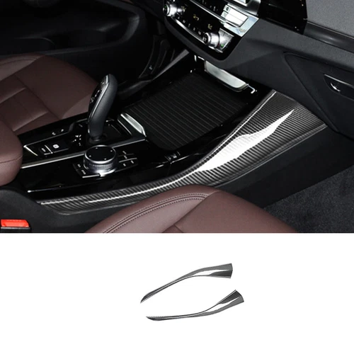 Juego completo de adornos decorativos interiores de fibra de carbono ABS para BMW X3 X4 G01 G02 2018-21 26x - Imagen 3 de 6