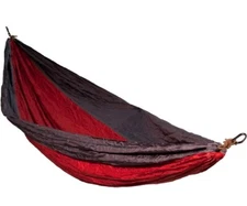 Algoma GO2Traveler 2928GR Red Double Nylon Hammock W/Adjustable Hanging Straps.