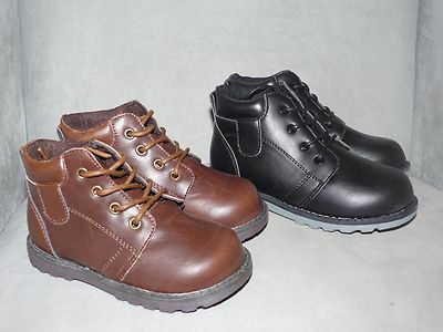 Joseph Allen Kid's Casual Shoe, Black or Brown Crazy Horse, 8T M US Toddler