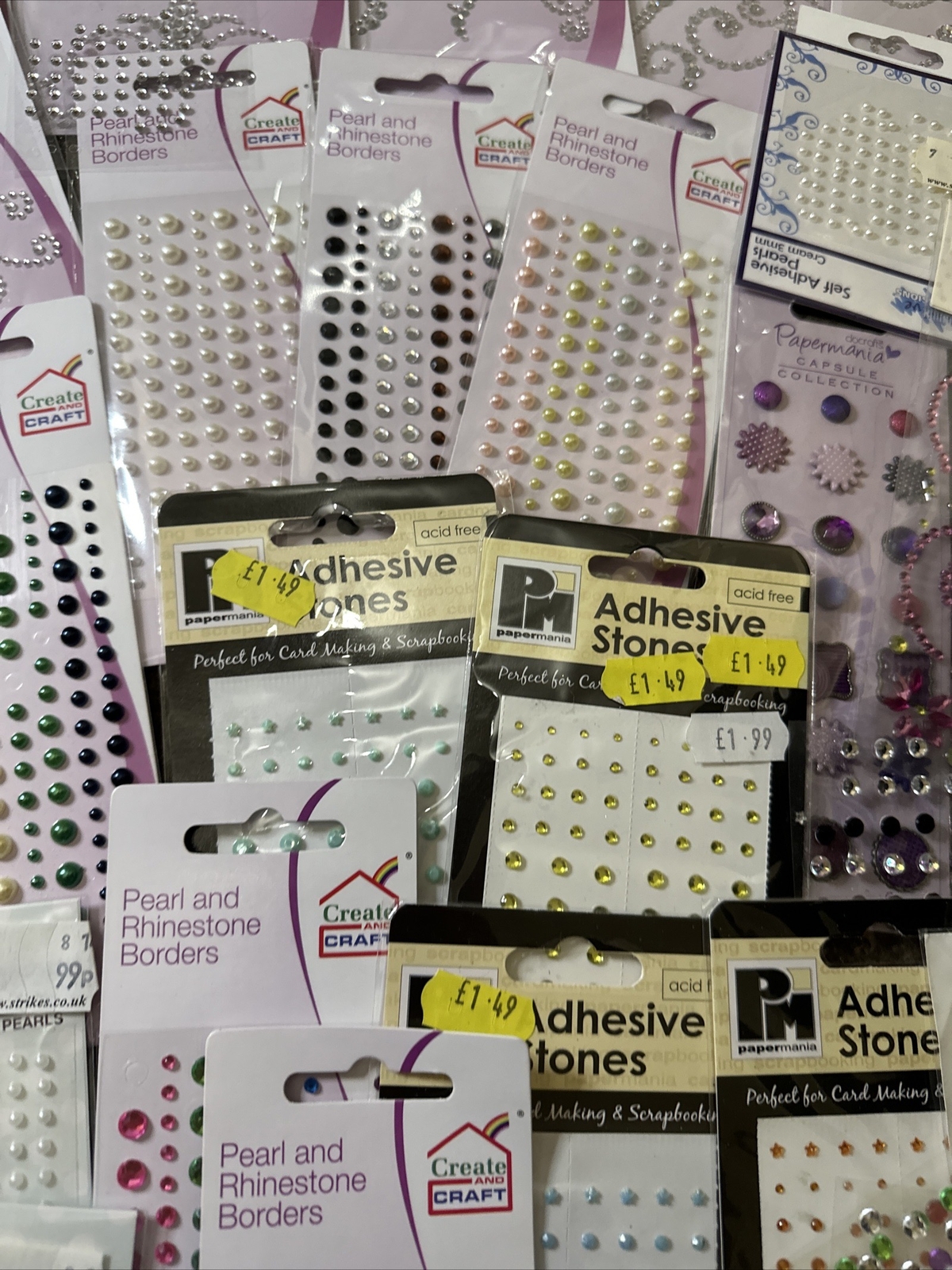 Crafting Gem Stones Job Lot Various Makes 42 Packs Roughly eBay